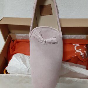 ASOS JEFFERSON TASSEL MEN PINK SUEDE SLIP ON SHOES UK10